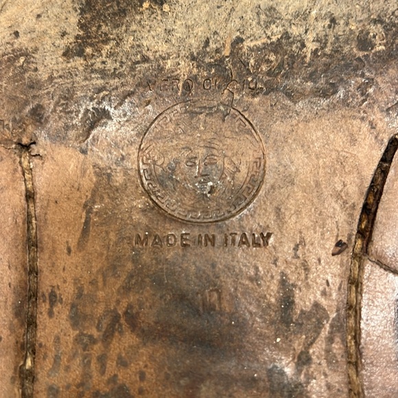 Gianni Versace, leather black dress shoes, size 10, but can fit an 11+ - Picture 11 of 11